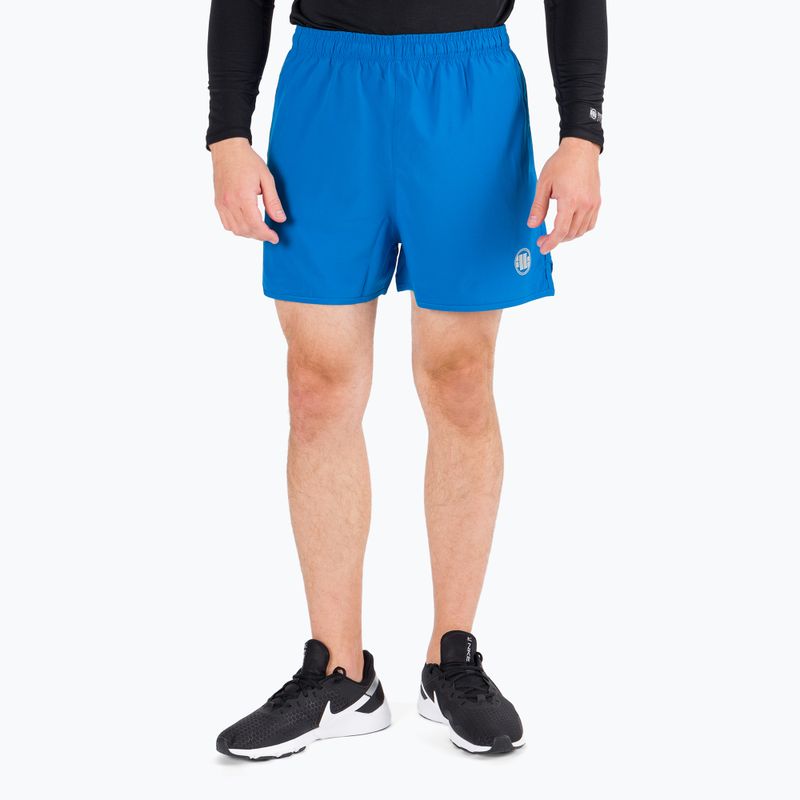 Trainingsshorts für Männer Pitbull West Coast Performance Small Logo blue 5