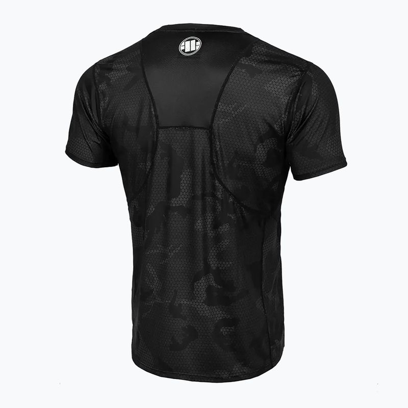 Herren-T-Shirt Pitbull West Coast Performance Mesh Net Camo All Black Camo black camo 2