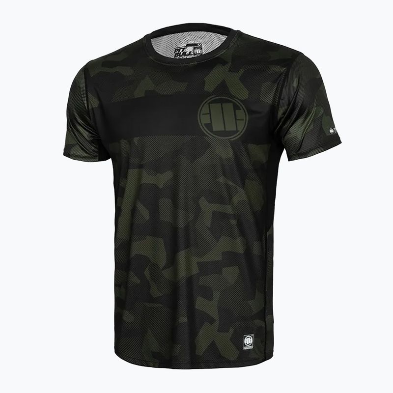 Herren-T-Shirt Pitbull West Coast Performance Dillard Casino black/olive