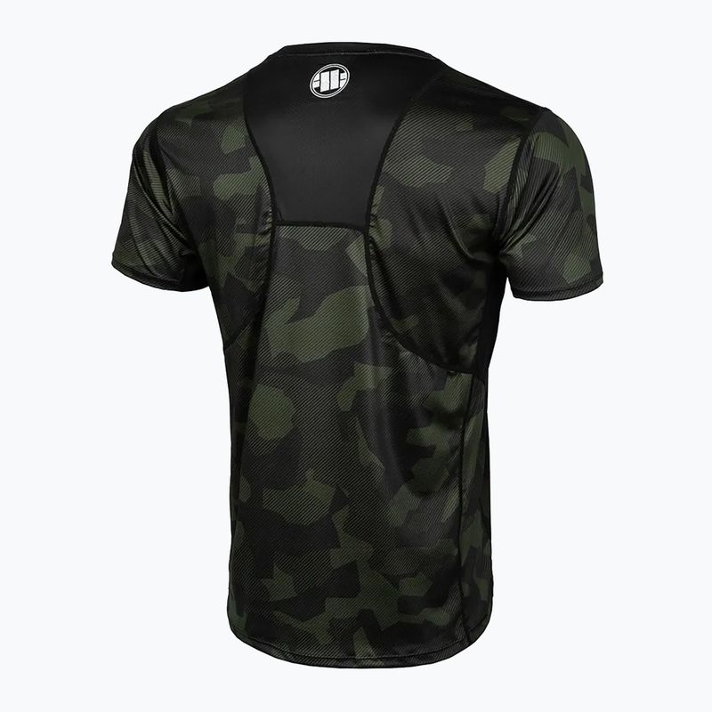 Herren-T-Shirt Pitbull West Coast Performance Dillard Casino black/olive 2