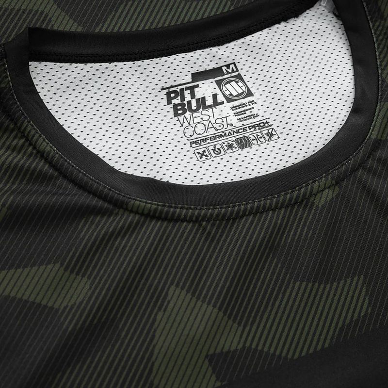 Herren-T-Shirt Pitbull West Coast Performance Dillard Casino black/olive 4