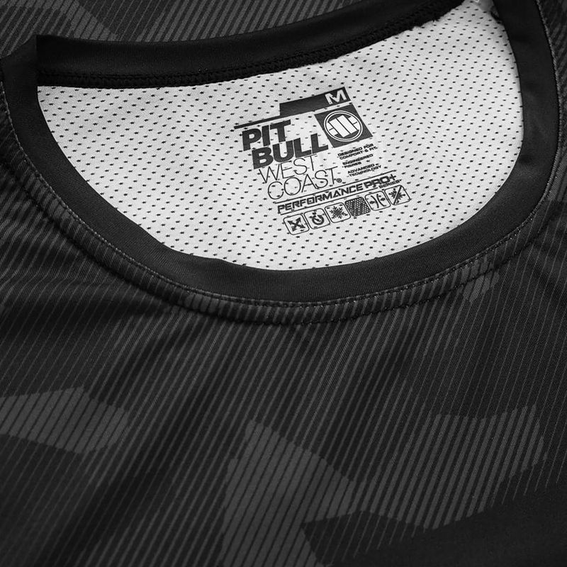Herren-T-Shirt Pitbull West Coast Performance Dillard Casino black/grey 4