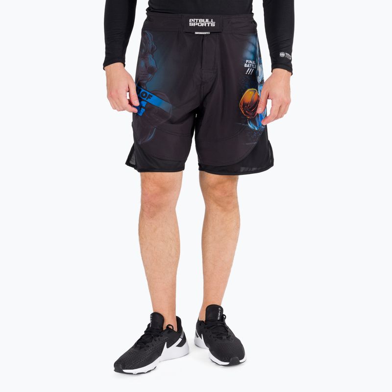 Grappling-Shorts für Männer Pitbull West Coast Grappling Master Of Boxing black 2