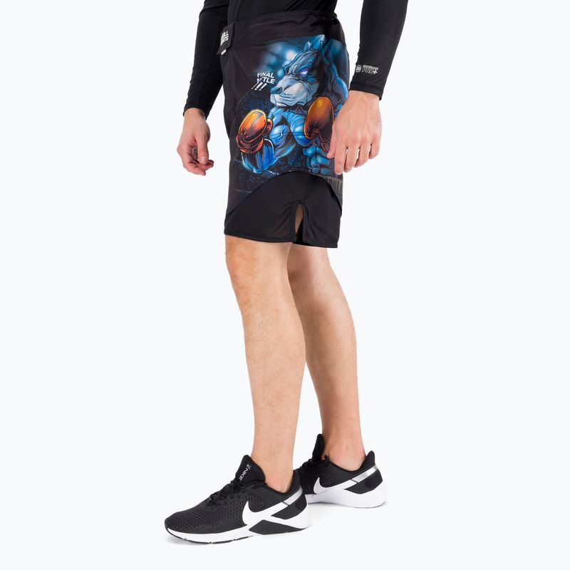 Grappling-Shorts für Männer Pitbull West Coast Grappling Master Of Boxing black