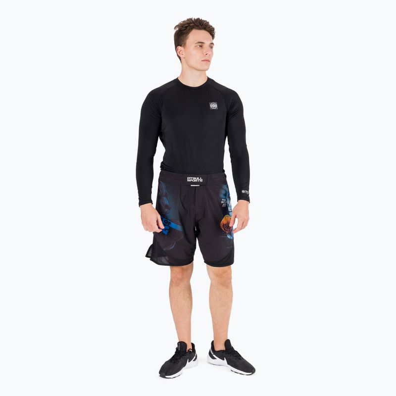 Grappling-Shorts für Männer Pitbull West Coast Grappling Master Of Boxing black 8