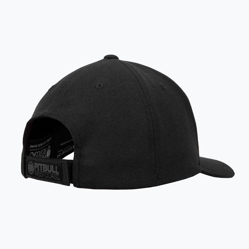 Pitbull West Coast Herren Snapback Haken & Schleife,,3D Metall Logo" schwarz 2