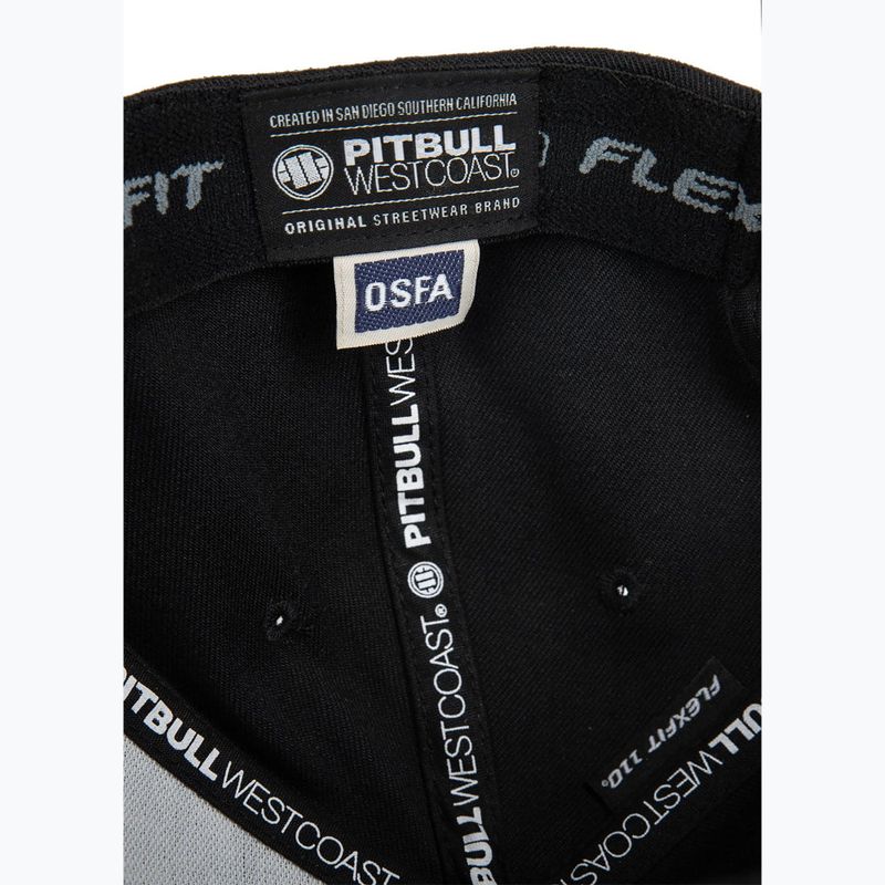 Pitbull West Coast Herren Snapback Haken & Schleife,,3D Metall Logo" schwarz 6