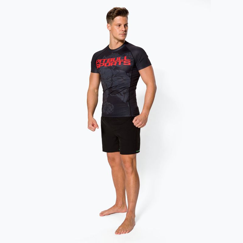 Rashguard für Männer Pitbull West Coast T-S Rash Master Of Muay Thai black 2