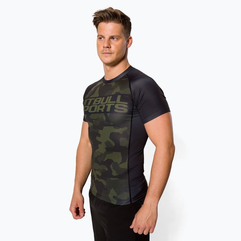 Rashguard für Männer Pitbull West Coast T-S Rash Dillard olive camo