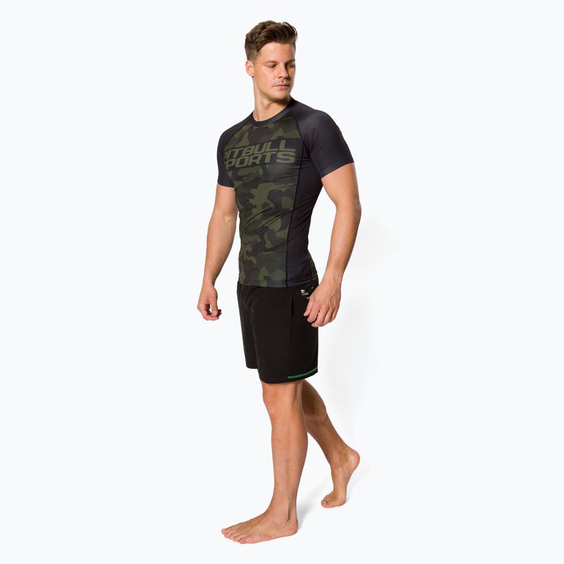 Rashguard für Männer Pitbull West Coast T-S Rash Dillard olive camo 2