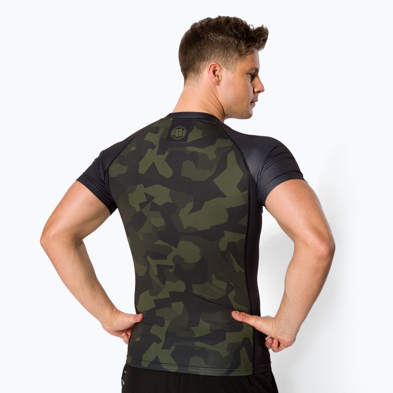 Rashguard für Männer Pitbull West Coast T-S Rash Dillard olive camo 3