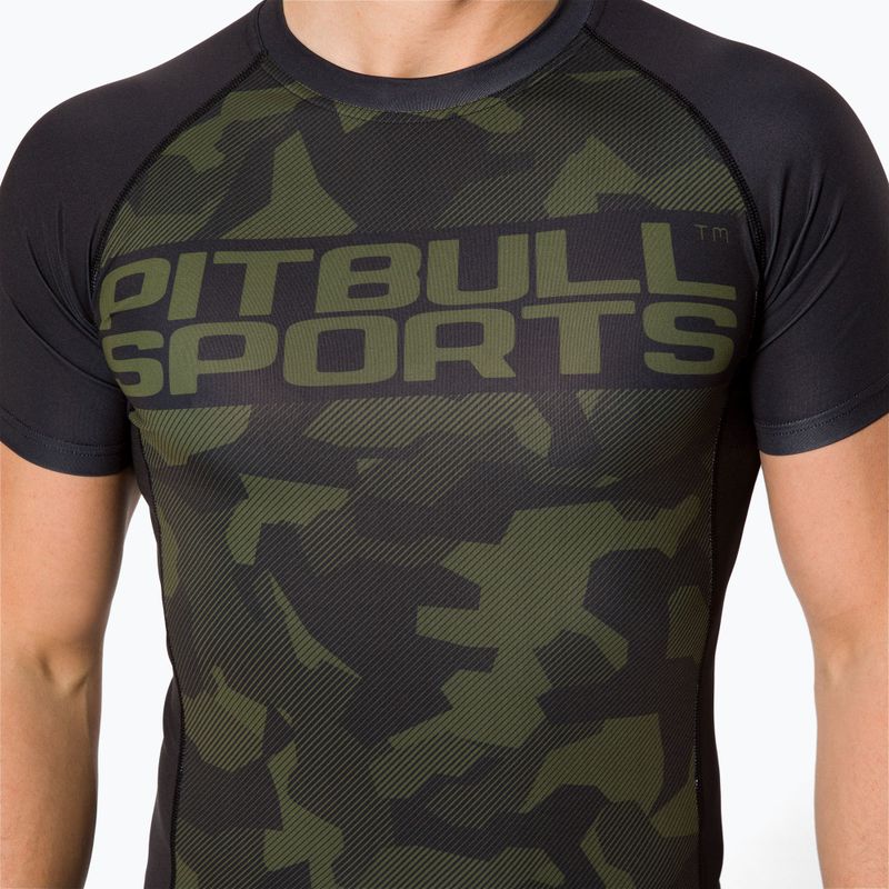 Rashguard für Männer Pitbull West Coast T-S Rash Dillard olive camo 4