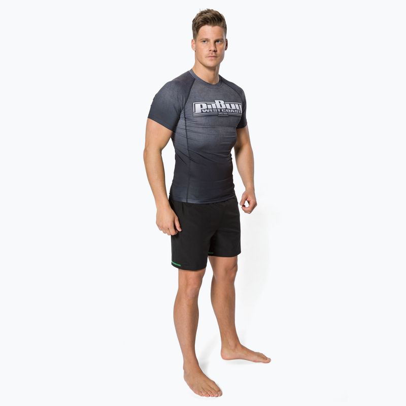 Rashguard für Männer Pitbull West Coast T-S Rash Scratch grey 2