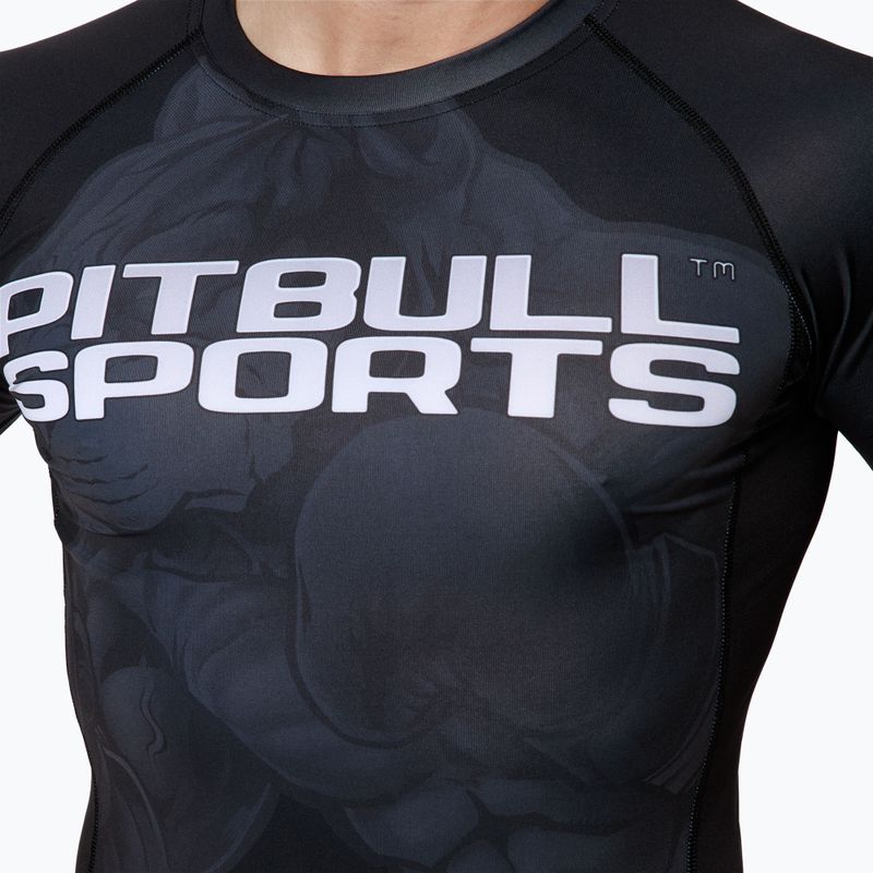 Rashguard für Männer Pitbull West Coast T-S Rash Master Of Boxing black 4