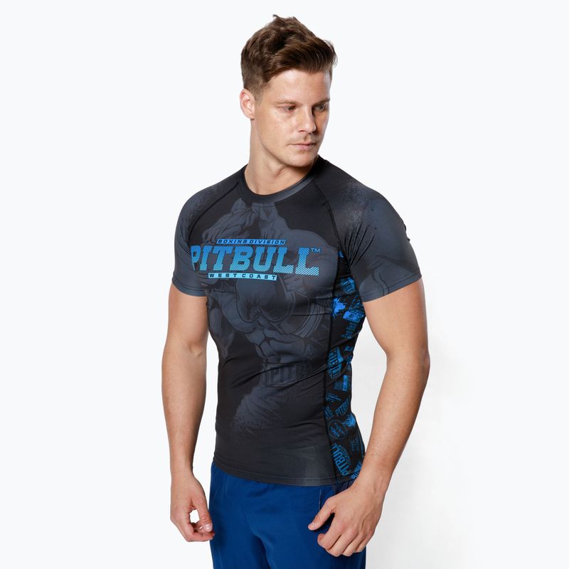 Rashguard für Männer Pitbull West Coast Rash T-S Masters Of Boxing black