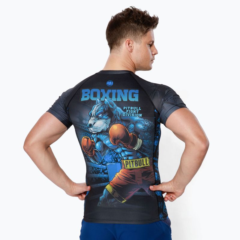 Rashguard für Männer Pitbull West Coast Rash T-S Masters Of Boxing black 3