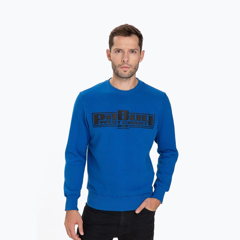 Sweatshirt für Männer Pitbull West Coast Crewneck Classic Boxing royal blue