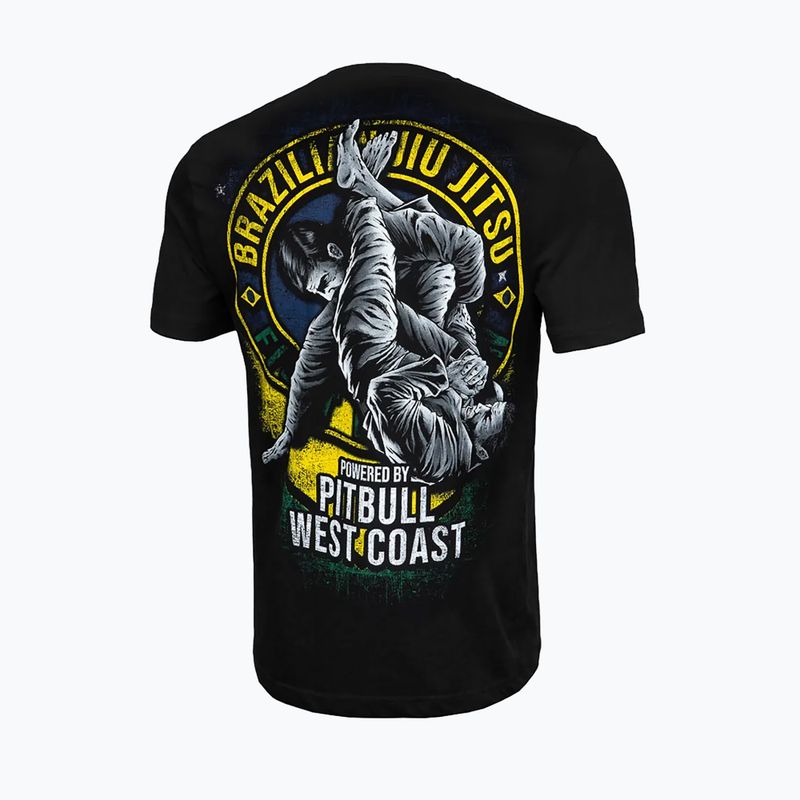 Herren-T-Shirt Pitbull West Coast Brazilian Jiu Jitsu black 2