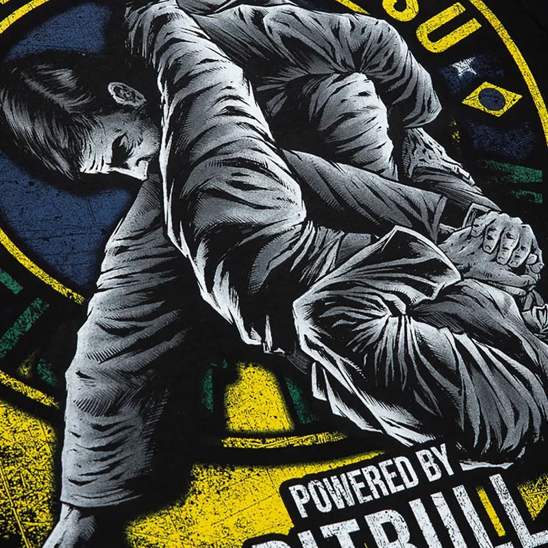 Herren-T-Shirt Pitbull West Coast Brazilian Jiu Jitsu black 5