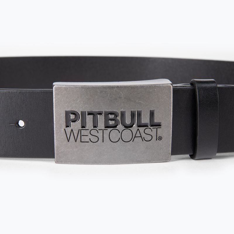 Gürtel für Männer Pitbull West Coast Original Leather TNT black 2