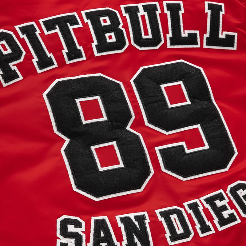 Herren-Jacke Pitbull West Coast Silverwing Padded Varsity red 5