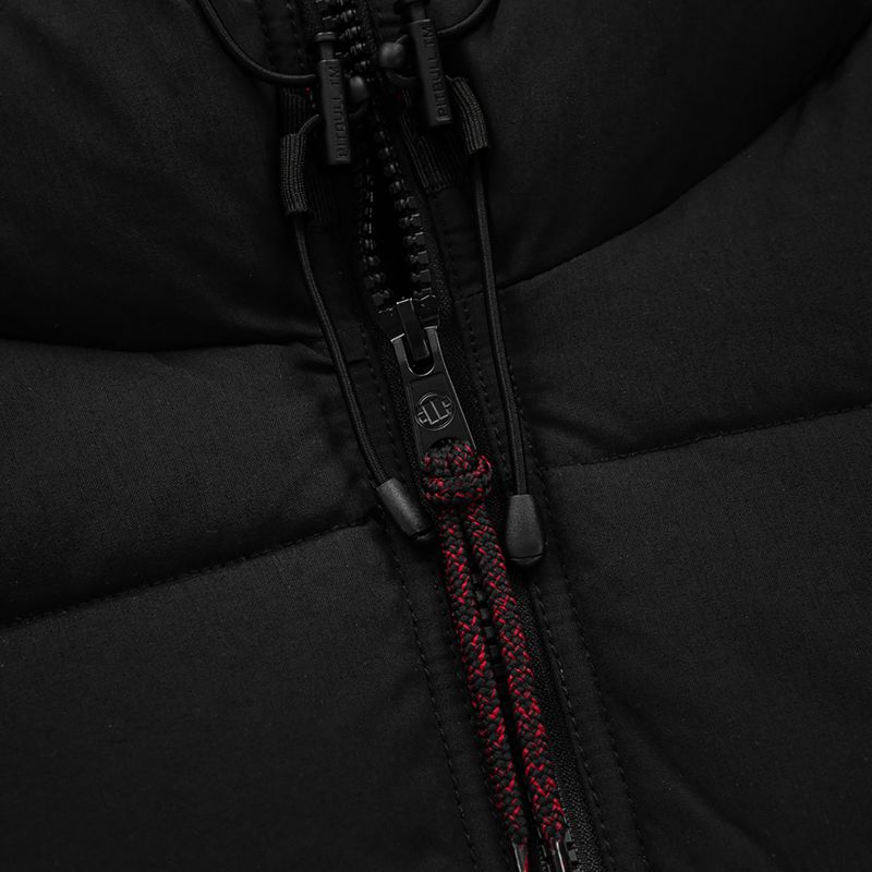 Winterjacke für Männer Pitbull West Coast Greyfox Hooded Quilted black 4