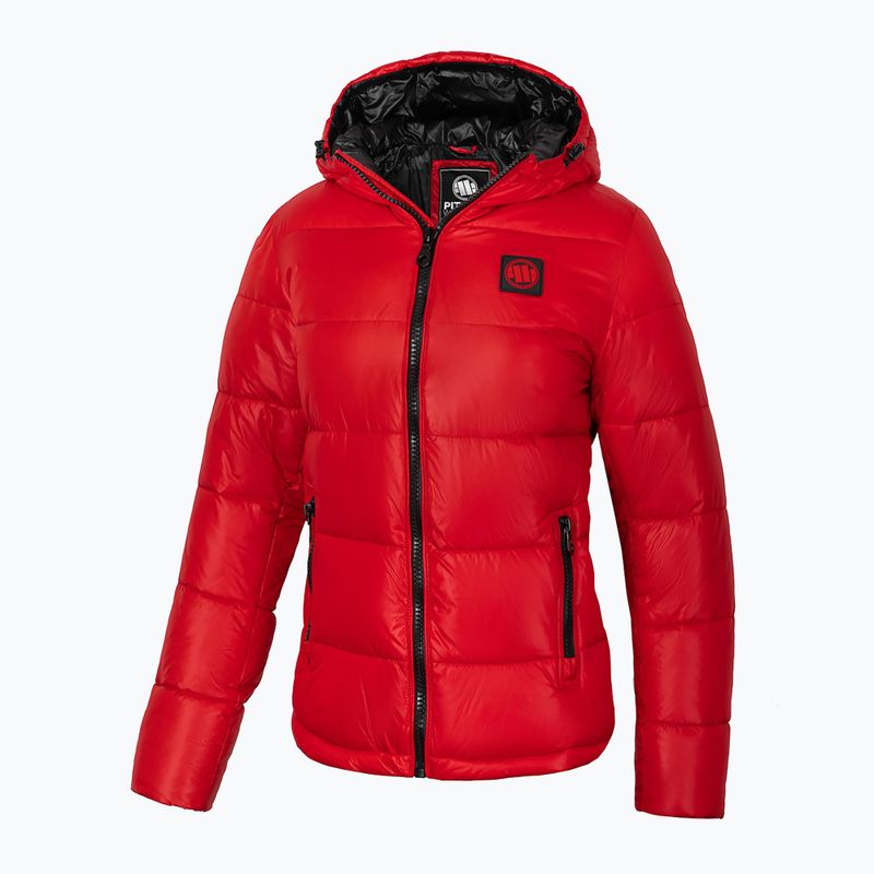 Daunenjacke für Frauen Pitbull West Coast Shine Quilted Hooded red 4