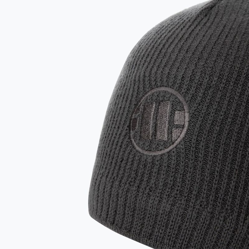 Wintermütze Herren Pitbull Beanie Mills Logo grey 3