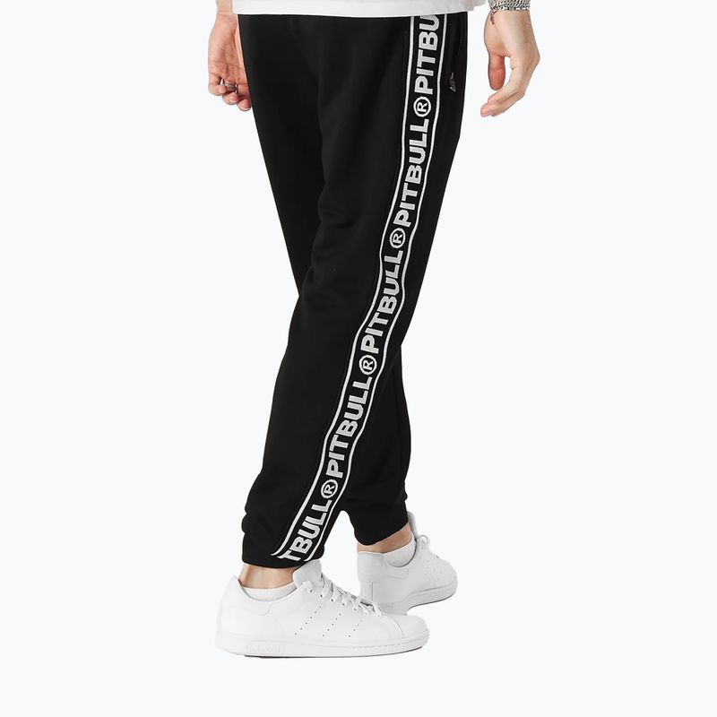 Pitbull West Coast Herren Trackpants Tape Logo Terry Gruppe schwarz 2