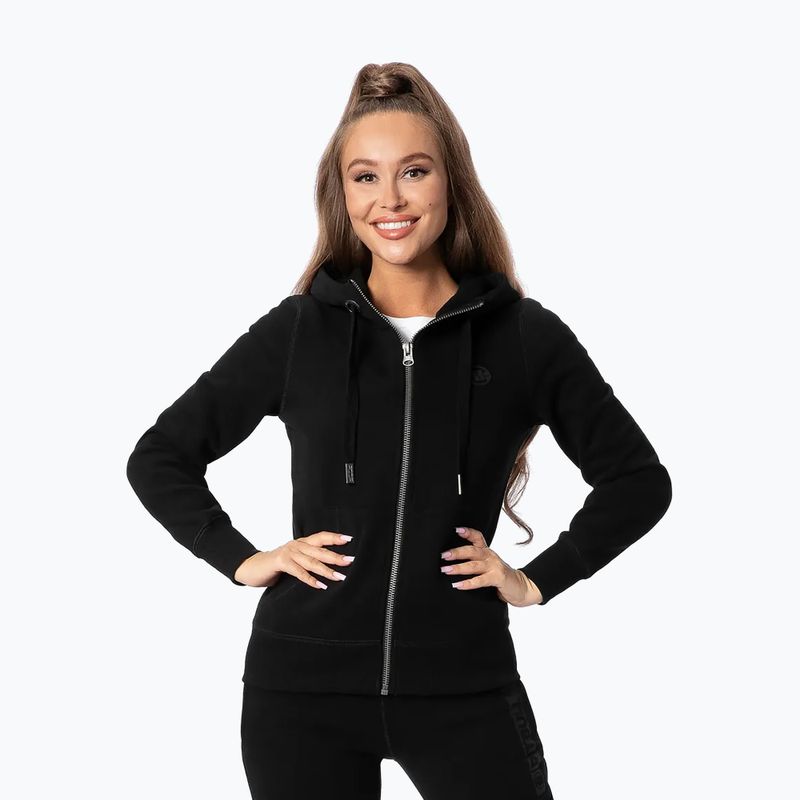 Damen Pitbull West Coast Zip Hilltop Kapuzenpullover schwarz