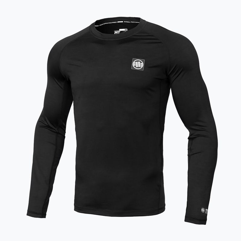 Men's Rashguard Longsleeve Pitbull West Coast Performance Small Logo black 6