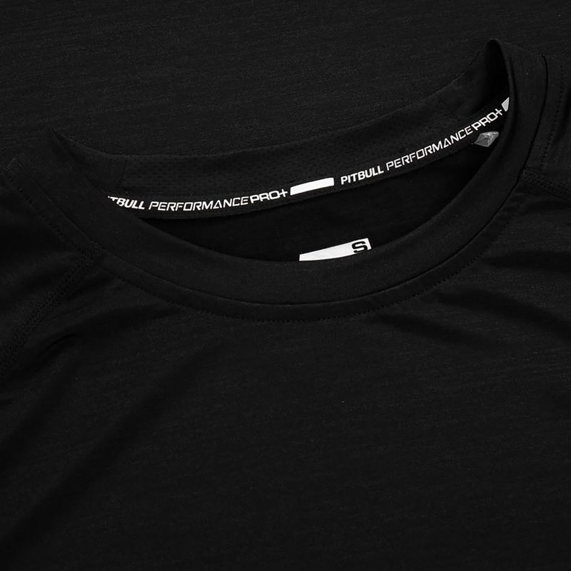 Men's Rashguard Longsleeve Pitbull West Coast Performance Small Logo black 8