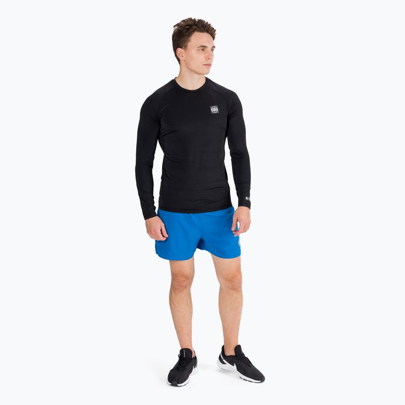 Men's Rashguard Longsleeve Pitbull West Coast Performance Small Logo black 5