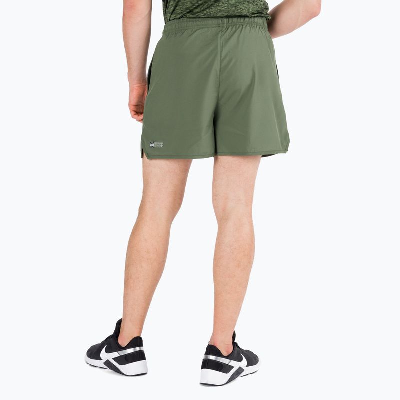 Trainingsshorts für Männer Pitbull West Coast Performance Small Logo olive 5