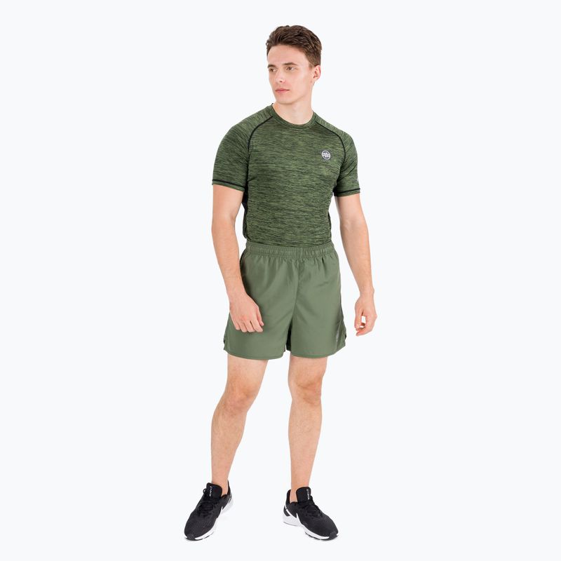 Trainingsshorts für Männer Pitbull West Coast Performance Small Logo olive 7