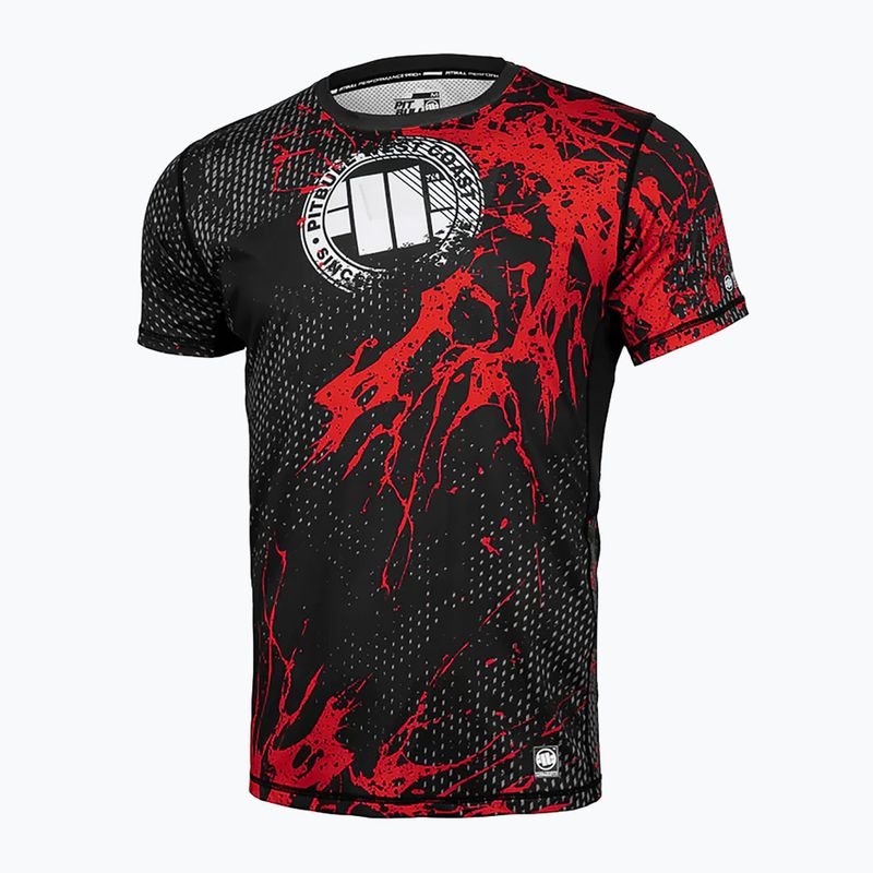 Trainings Shirt Herren Pitbull Mesh Performance Pro Plus Blood Dog II black 8