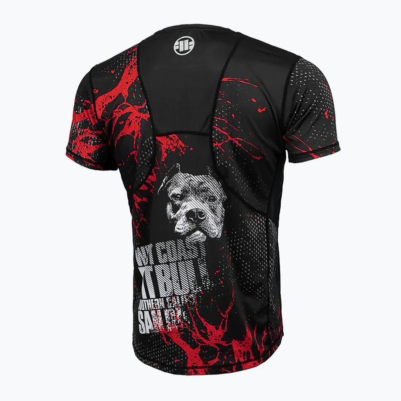 Trainings Shirt Herren Pitbull Mesh Performance Pro Plus Blood Dog II black 9