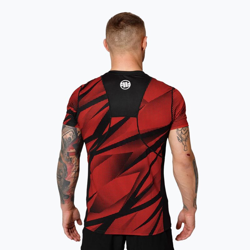 Trainings Shirt Herren Pitbull Mesh Performance Pro Plus Dot Camo II red 3