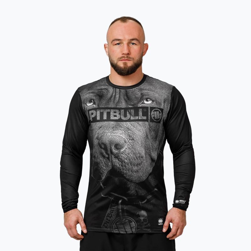 Trainings Longsleeve Herren Pitbull Mesh Performance Pro Plus Born in 1989 black