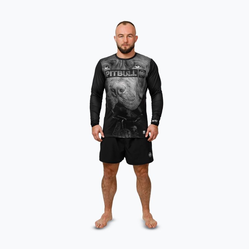 Trainings Longsleeve Herren Pitbull Mesh Performance Pro Plus Born in 1989 black 2