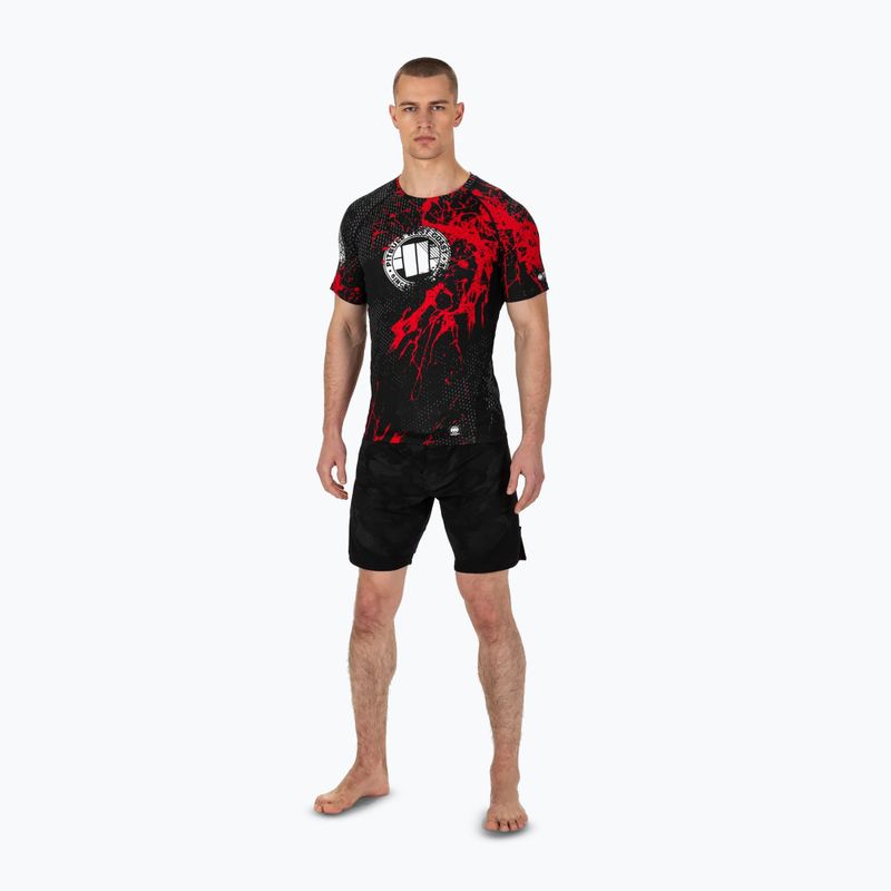 Rashguard für Männer Pitbull West Coast Blood Dog 2 Rash black 2