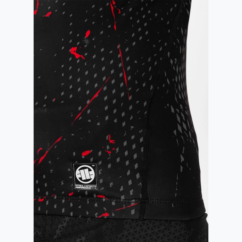 Rashguard für Männer Pitbull West Coast Blood Dog 2 Rash black 8