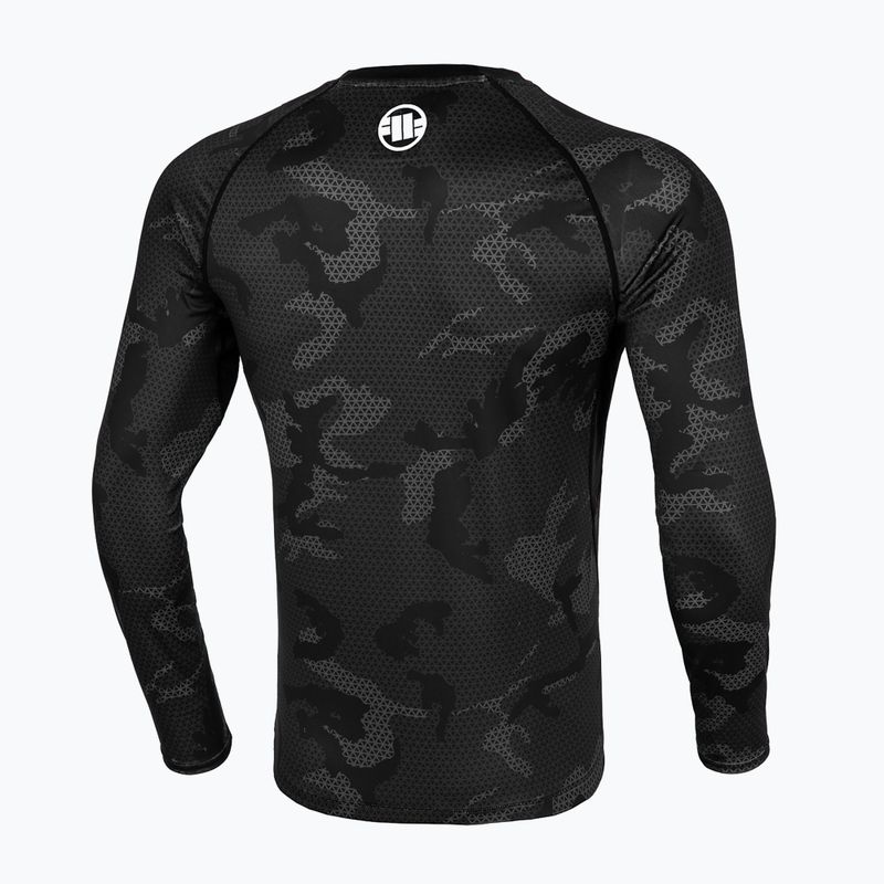 Men's Rashguard Longsleeve Pitbull West Coast Net Camo 2 Rash black camo 2