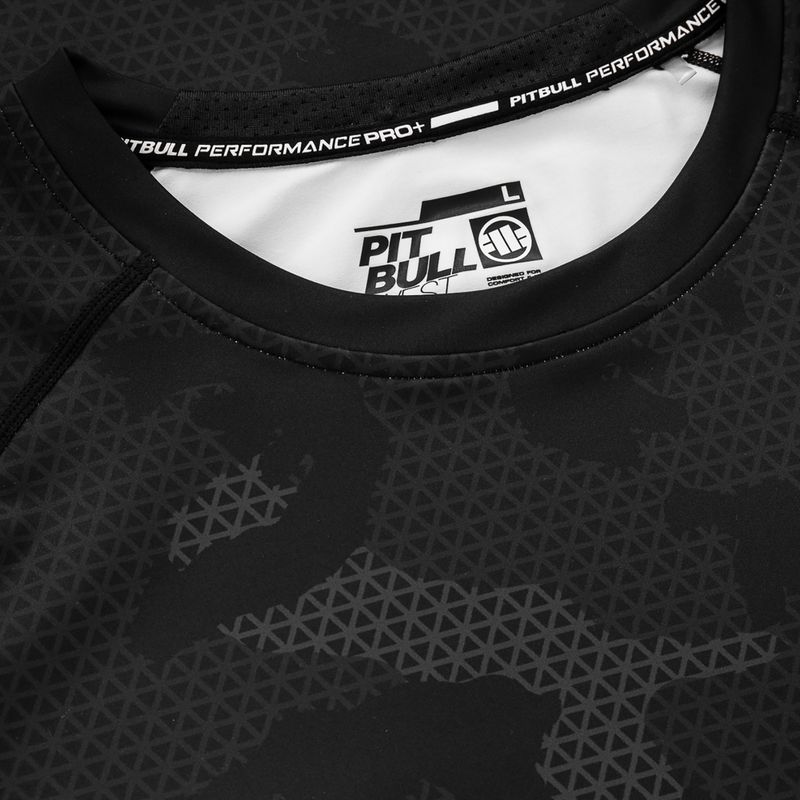 Men's Rashguard Longsleeve Pitbull West Coast Net Camo 2 Rash black camo 3