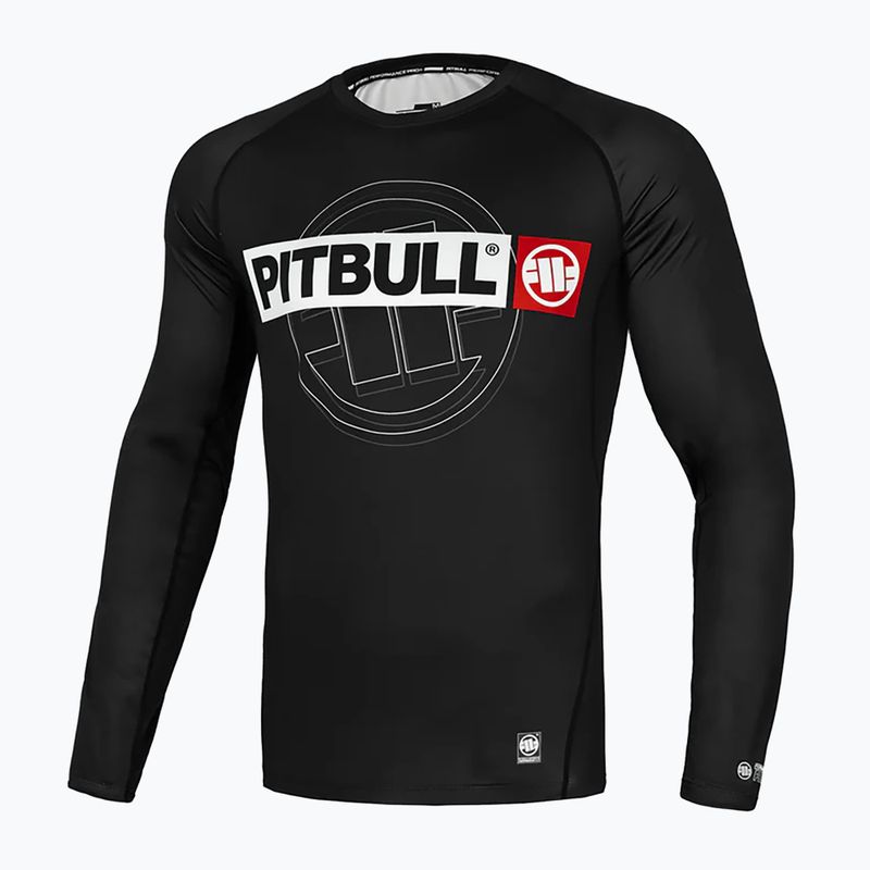 Rashguard Longsleeve Herren Pitbull Rashguard Hilltop Sports black 8