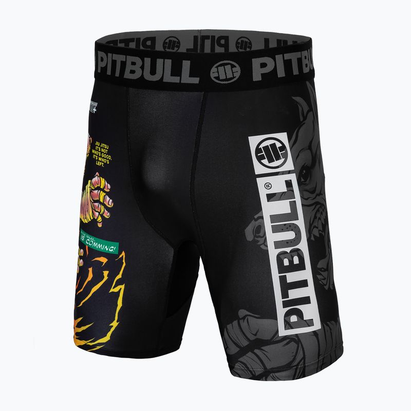 Kompressionsshorts für Männer Pitbull West Coast Masters of BJJ Hilltop black