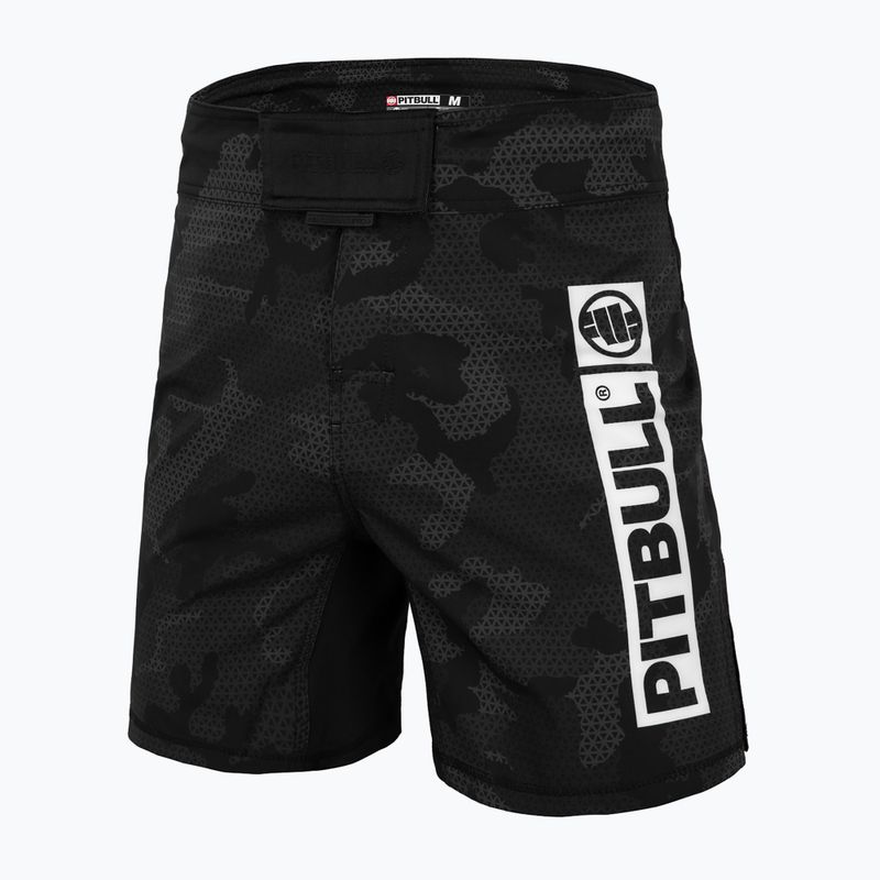 Grappling-Shorts für Männer Pitbull West Coast Grappling 3 Net Camo Hilltop 2 black