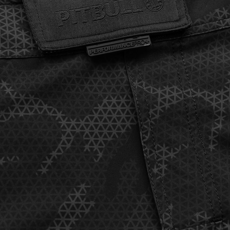 Grappling-Shorts für Männer Pitbull West Coast Grappling 3 Net Camo Hilltop 2 black 3