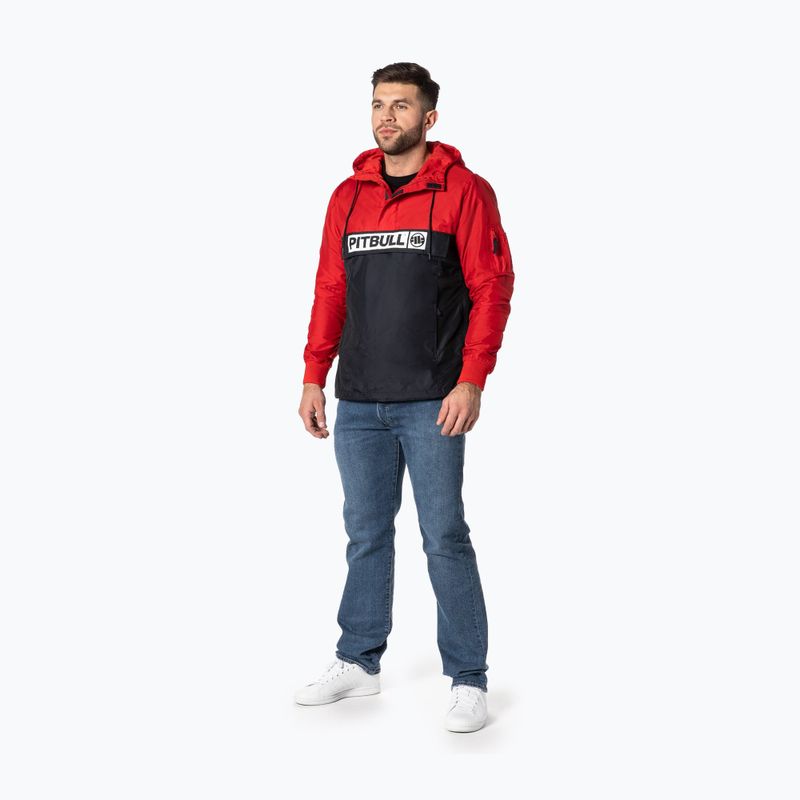 Pitbull West Coast Herrenjacke Loring Zweifarbig Känguru rot/dunkelmarine 2