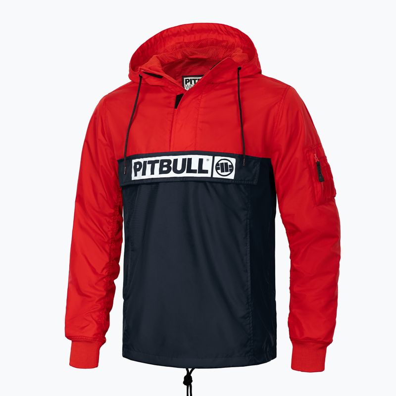 Pitbull West Coast Herrenjacke Loring Zweifarbig Känguru rot/dunkelmarine 4